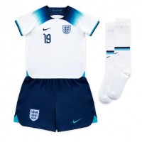 England Mason Mount #19 Hjemmebanesæt Børn VM 2022 Kortærmet (+ Korte bukser)